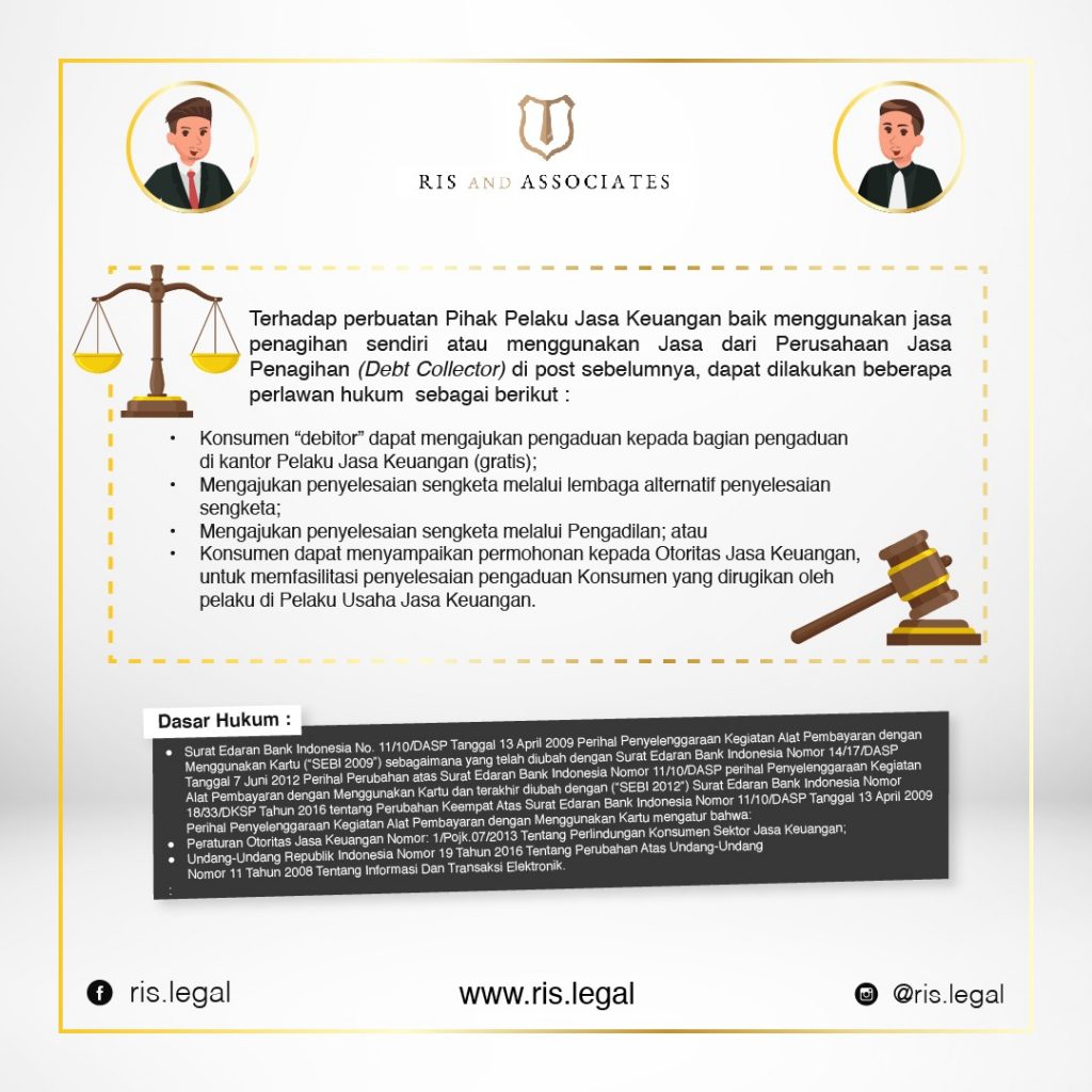 ris & associates,indonesian lawyer, indonesian law firm | melawan teror debt collector